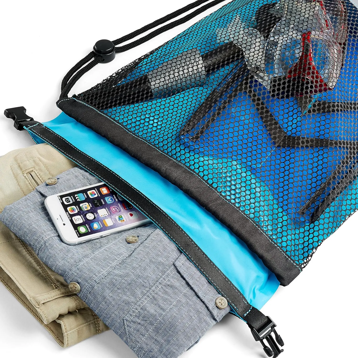 Skog Å Kust SnorkelSak 2-in-1 Mesh Snorkel Bag with Removable Interior Waterproof Dry Bag