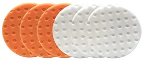 Smart Foam Pads Dual Action 5.5 inch Cut and Polish Combo (3-White, 3-Orange, 5.5 inch) | Perform 2-Step Compounding/Polishing Automotive Paint Correction Detail with Ease!