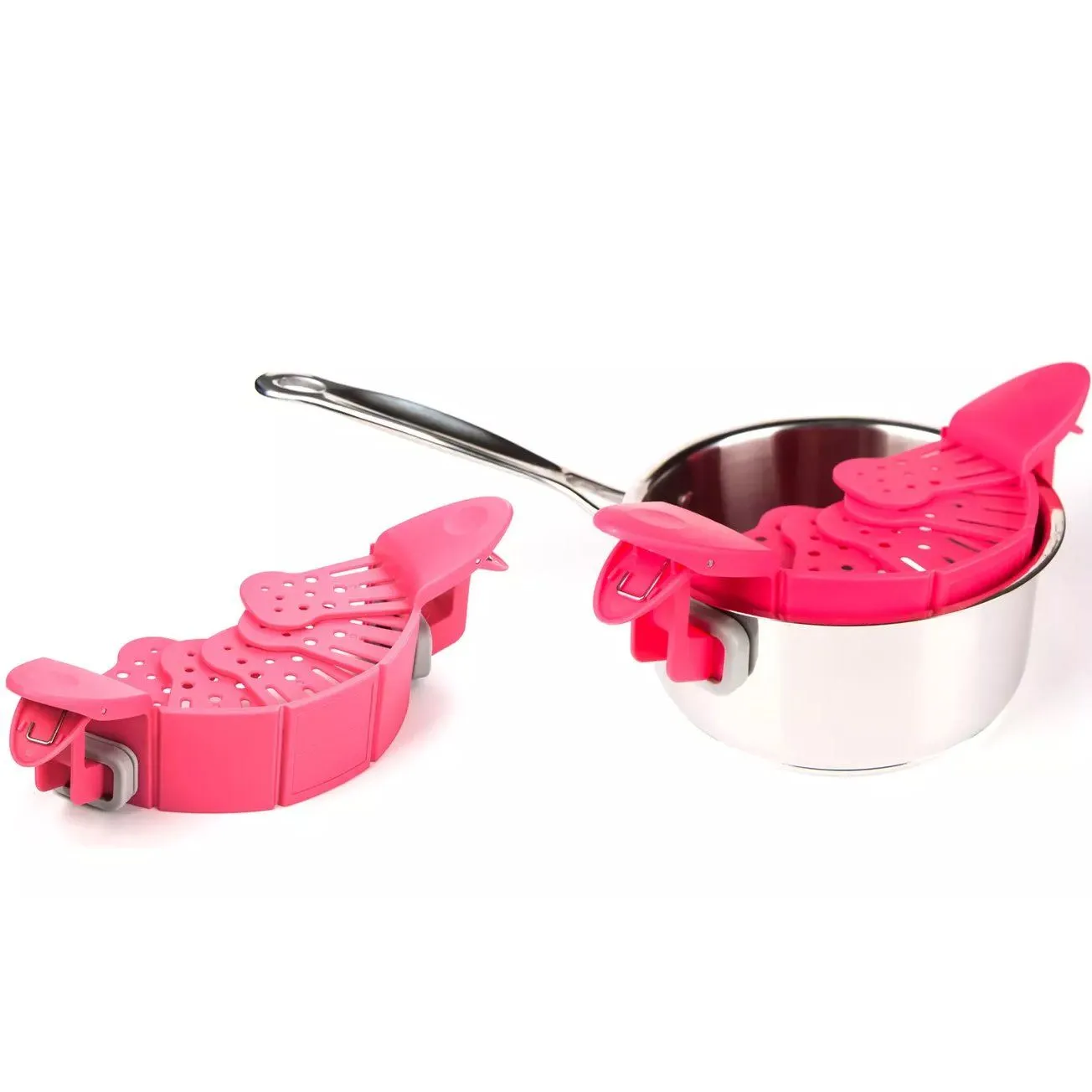 Snapbit Handsfree Strainer Fits All Size Pot, Pan, or Bowl