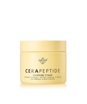 [So'natural Powder4room] Cera Peptide Cream, 2.36 fl oz (70ml) | Peptide Cream | Intensive Moisturizing Cream | Dry skin | Dry Skin Cream | Cream for Dry Skin | Moisturizing Cream