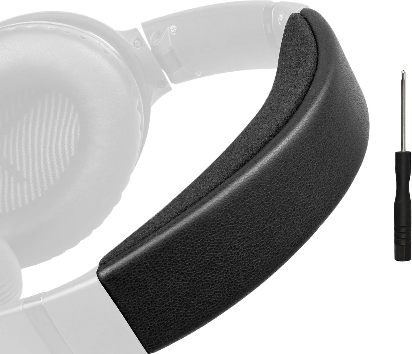 SOULWIT Replacement Headband Pad Kit for Bose QC35 & QuietComfort 35 II (QC35 ii) Headphones, Easy DIY Installation (Black)