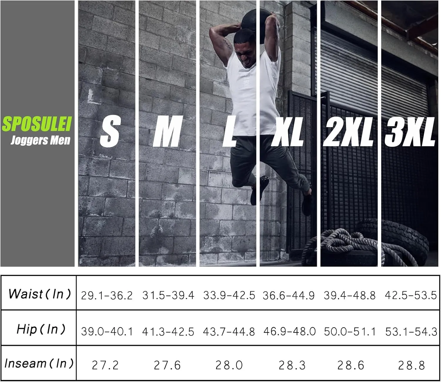 SPOSULEI Mens Joggers Lightweight Athletic Hiking Pants Quick Dry Running Track Gym Sweatpants with Zipper Pockets