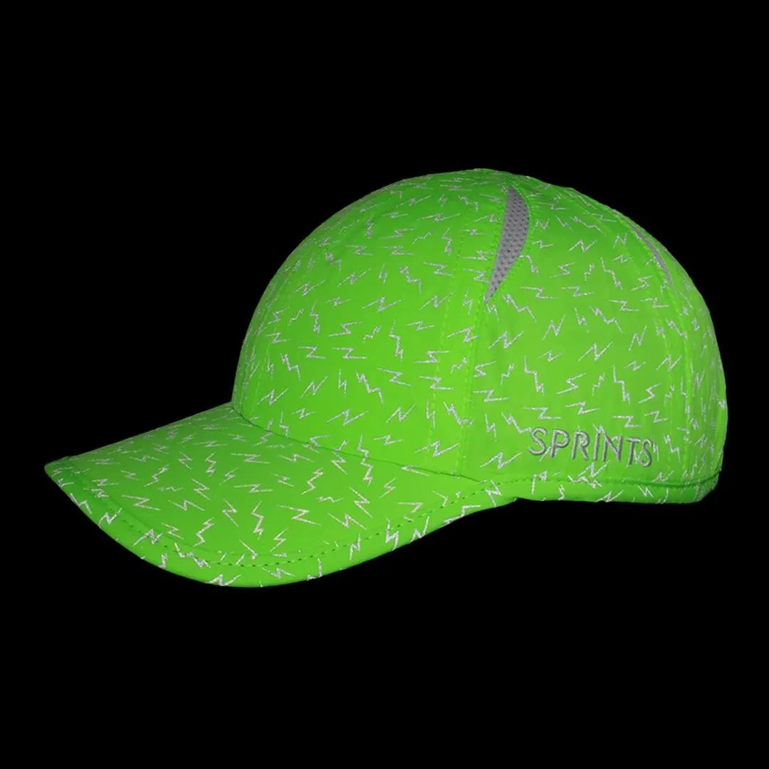 Sprints Race Day Performance Reflective Running Cap | The Lightweight, Quick Dry, Sport Hat, One Size, Unisex