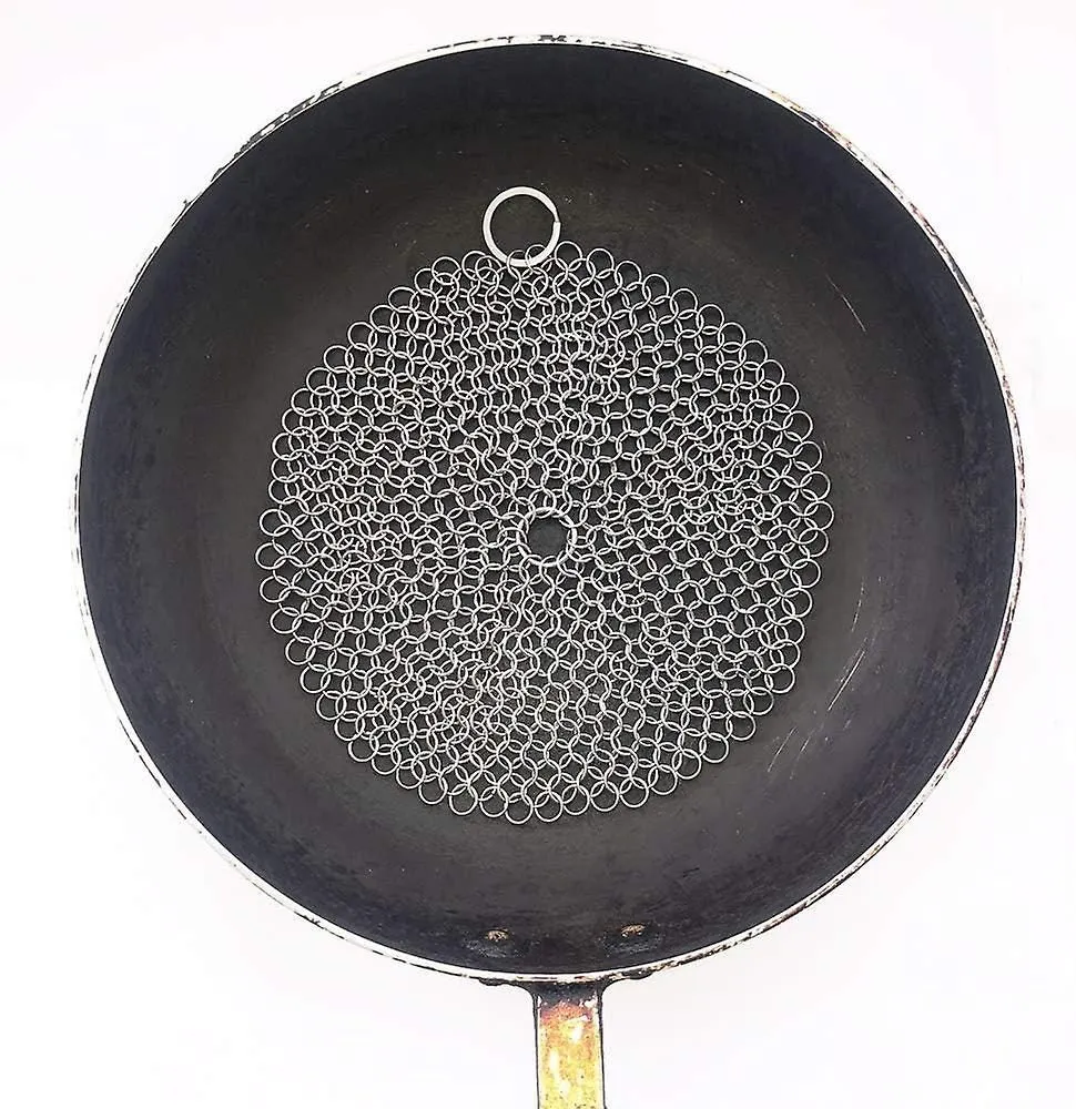 Stainless Steel Scrubber Cast Iron Skillet