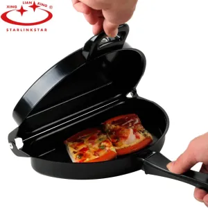 Starlinkstar 1PC Folding Omelette Pan Non-stick Hand Frying Pan Usful Breakfast Crepe Pan Grill Pan Pancake Cookware No Smoke