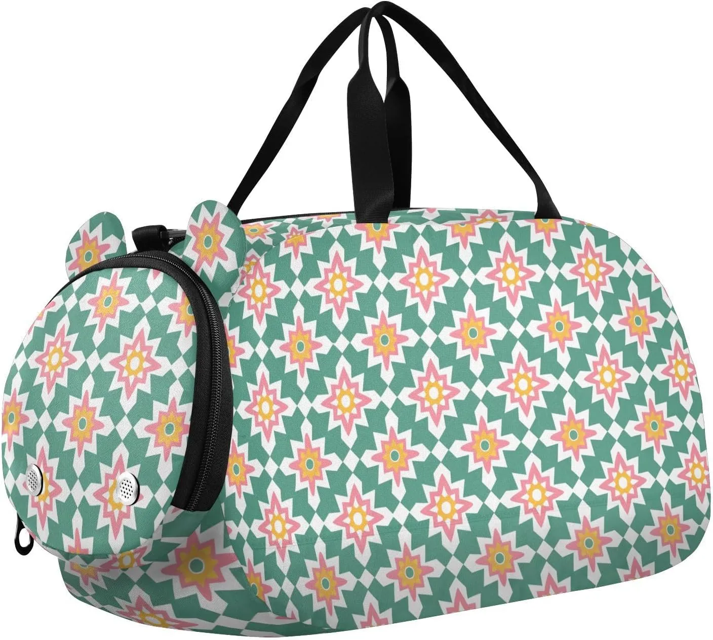 Stars Duffel Gym Bags with Shoes Compartment Lightweight Travel Duffel with Adjustable Strap for Travel, Sports, Fitness & Workout