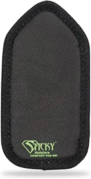 Sticky Holsters Comfort Pad for Holster – IWB Holster Pad for Concealed Carry – Non-Slip Kydex Foam Backer with 6 Adhesive Dots – Soft, Lightweight & Durable Fabric, Large Size, Black