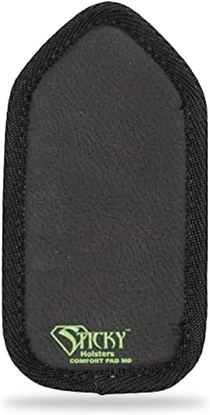 Sticky Holsters Comfort Pad for Holster – IWB Holster Pad for Concealed Carry – Non-Slip Kydex Foam Backer with 6 Adhesive Dots – Soft, Lightweight & Durable Fabric, Large Size, Black