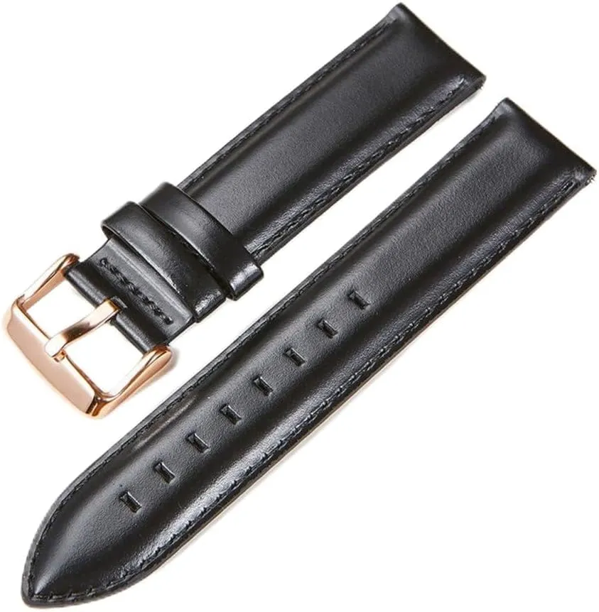 Strap 18mm 20mm 22mm Black Brown Red Strap Quick Release Strap Watch AccessoriesLeather