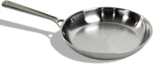 STRATA Carbon Steel Clad 10.5" Frying Pan Skillet, 3-Ply Carbon Steel Cookware with Aluminum Core, Lightweight (2.4 lbs), Even Heating, Stick-Resistant When Seasoned, Versatile & Fast-Heating