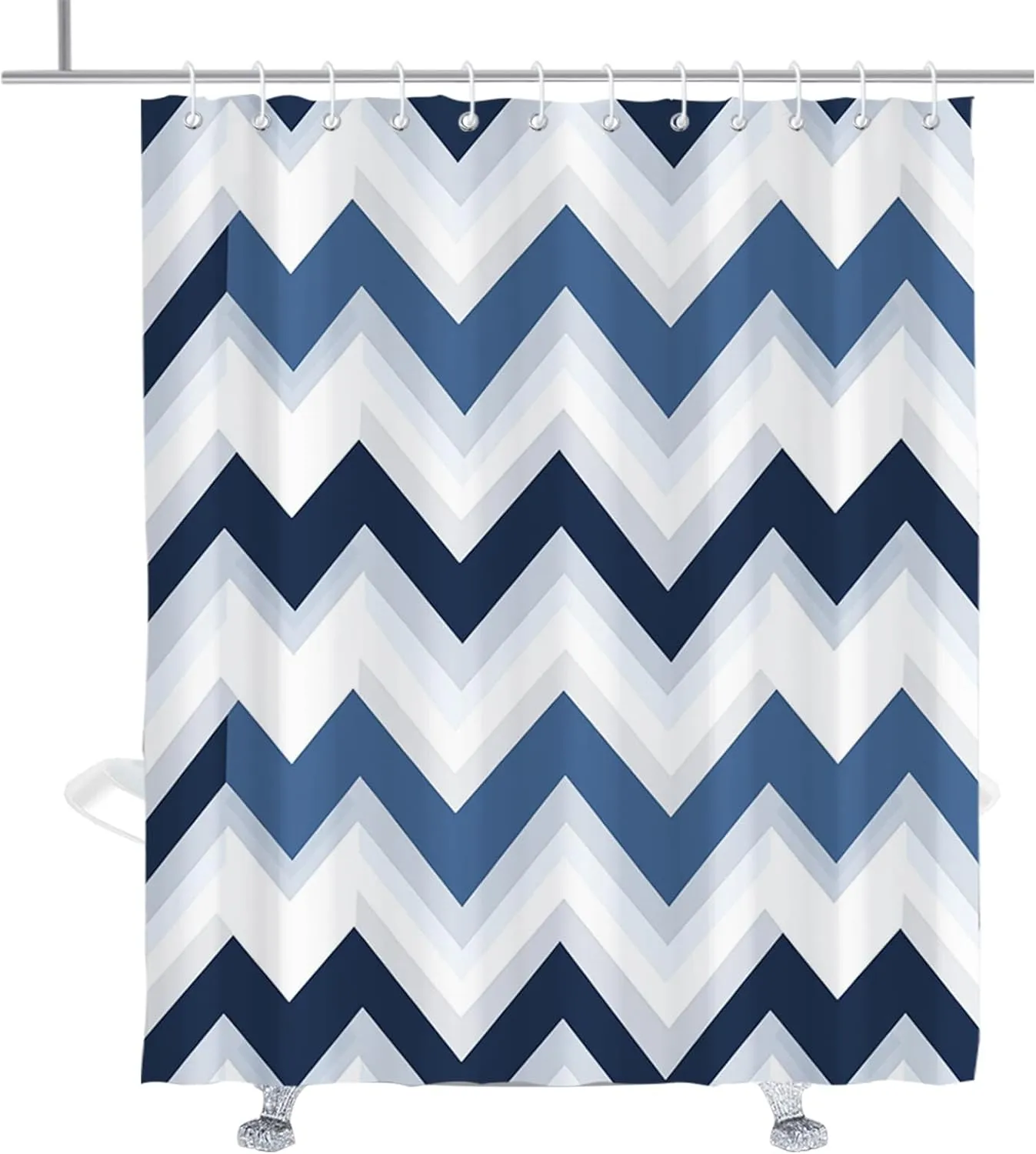Stripe Geometric Pattern Shower Curtain Decorative Luxury Shower Curtains Boho Minimalist Bathroom Decor Accessory with Hooks 72" W × 84" H