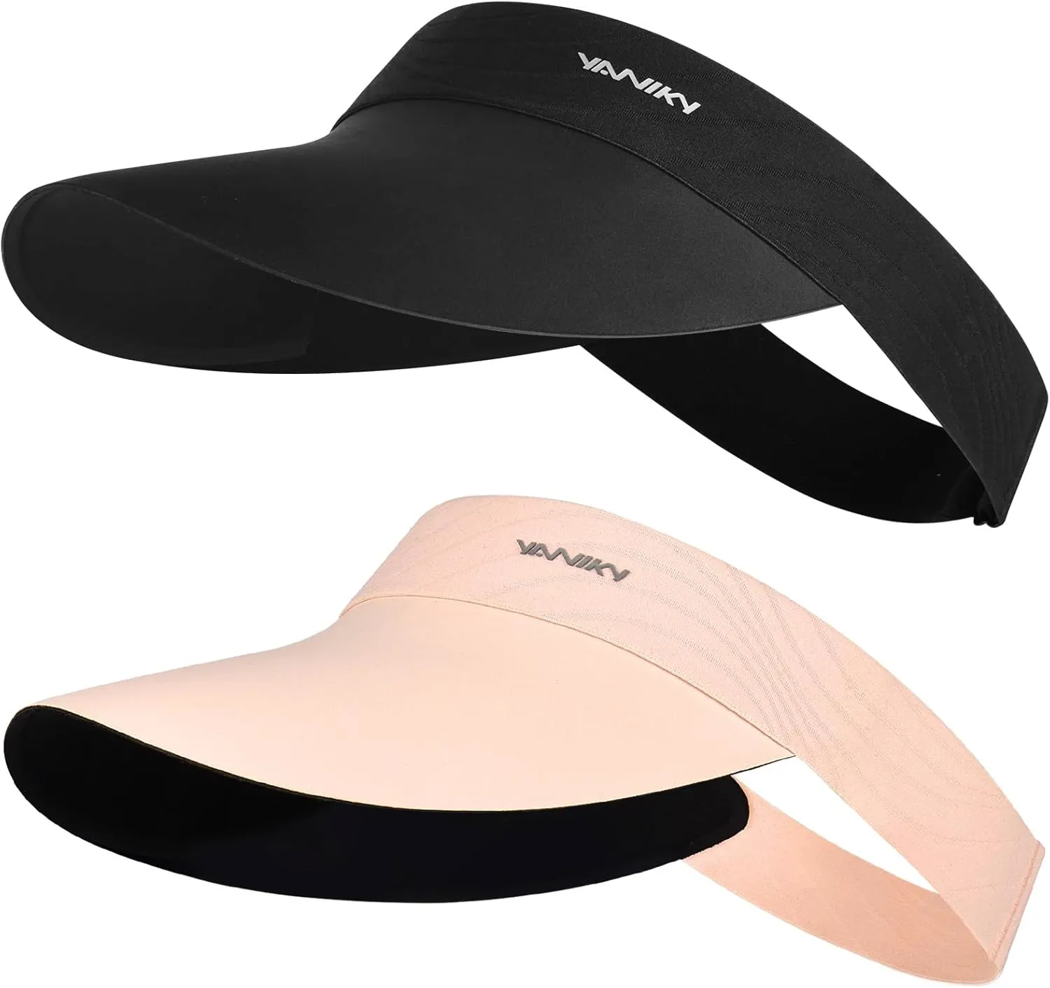 Sun Visor Hats for Women/Men Sun Protection UPF 50  Lightweight Sport Hats Adjustable Empty Top Cap Ponytail Cap