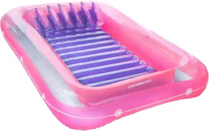SWIMLINE Original Suntan Tub Series Classic Inflatable Tanning Float Floating Lounge | Personal Tan Pool Hybrid Lounger | Adjustable Pillow | Fill with Water | Reflective Tanning Design