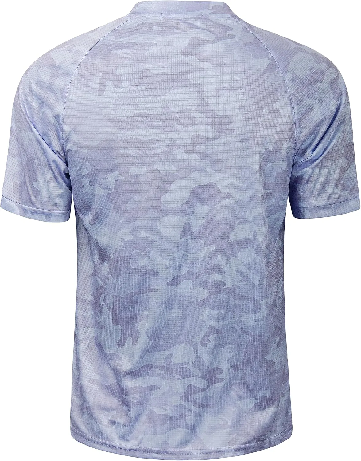 TAPULCO Mens Collarless Golf Shirts Short Sleeve Dry Fit Stretch Casual Breathable Lightweight Tshirts