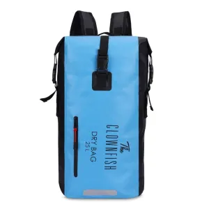 THE CLOWNFISH Waterproof Dry Backpack - 25L Capacity | Lightweight Design | Grey