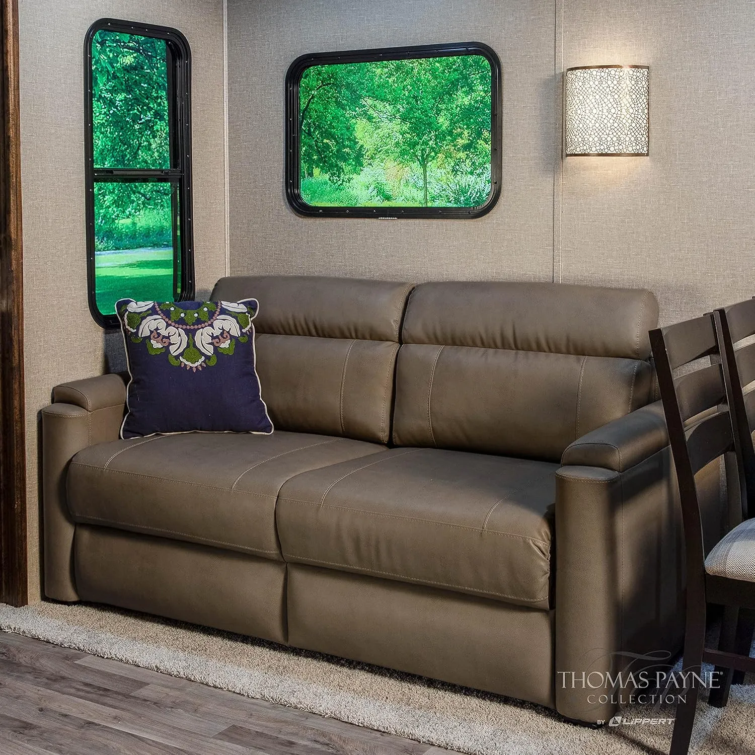 Thomas Payne 68" Grummond RV Tri-Fold Sofa with PolyHyde Fabric, Couch-to-Bed Conversion, Removeable Back, Easy Installation for Travel Trailers, 5th Wheels and Motorhomes - 2020128147