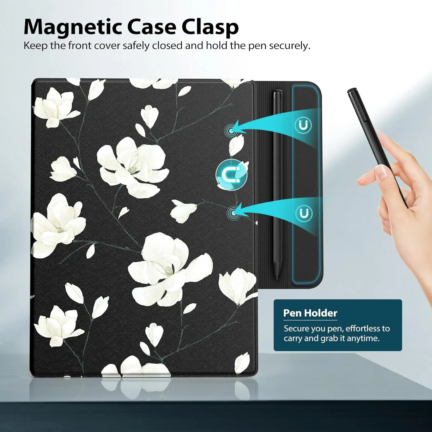 TiMOVO Case Compatible for Remarkable 2, Ultra-Thin Magnetic Case with Built-in Pen Holder, Lightweight Book Folio Cover Compatible with Remarkable 2 Paper Tablet 10.3" 2020 Released