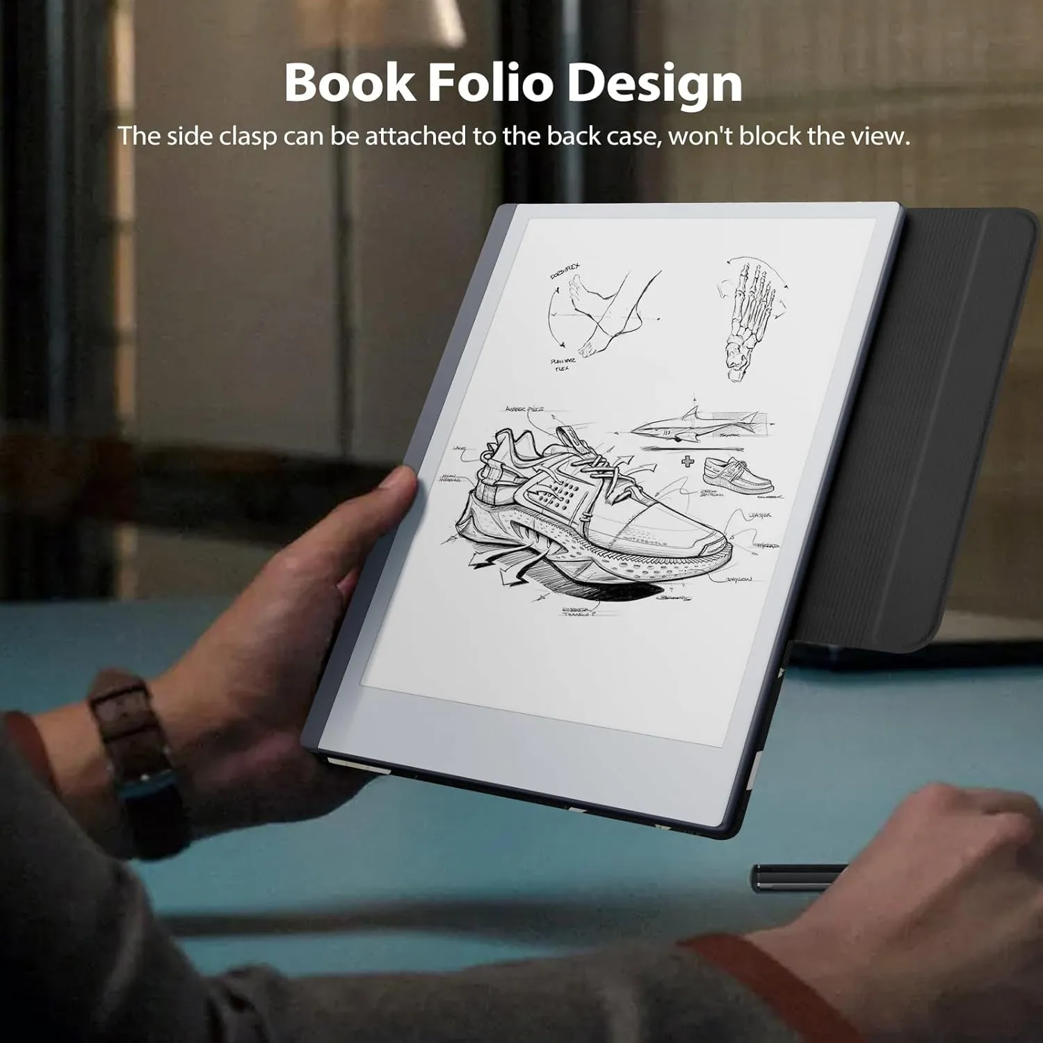 TiMOVO Case Compatible for Remarkable 2, Ultra-Thin Magnetic Case with Built-in Pen Holder, Lightweight Book Folio Cover Compatible with Remarkable 2 Paper Tablet 10.3" 2020 Released