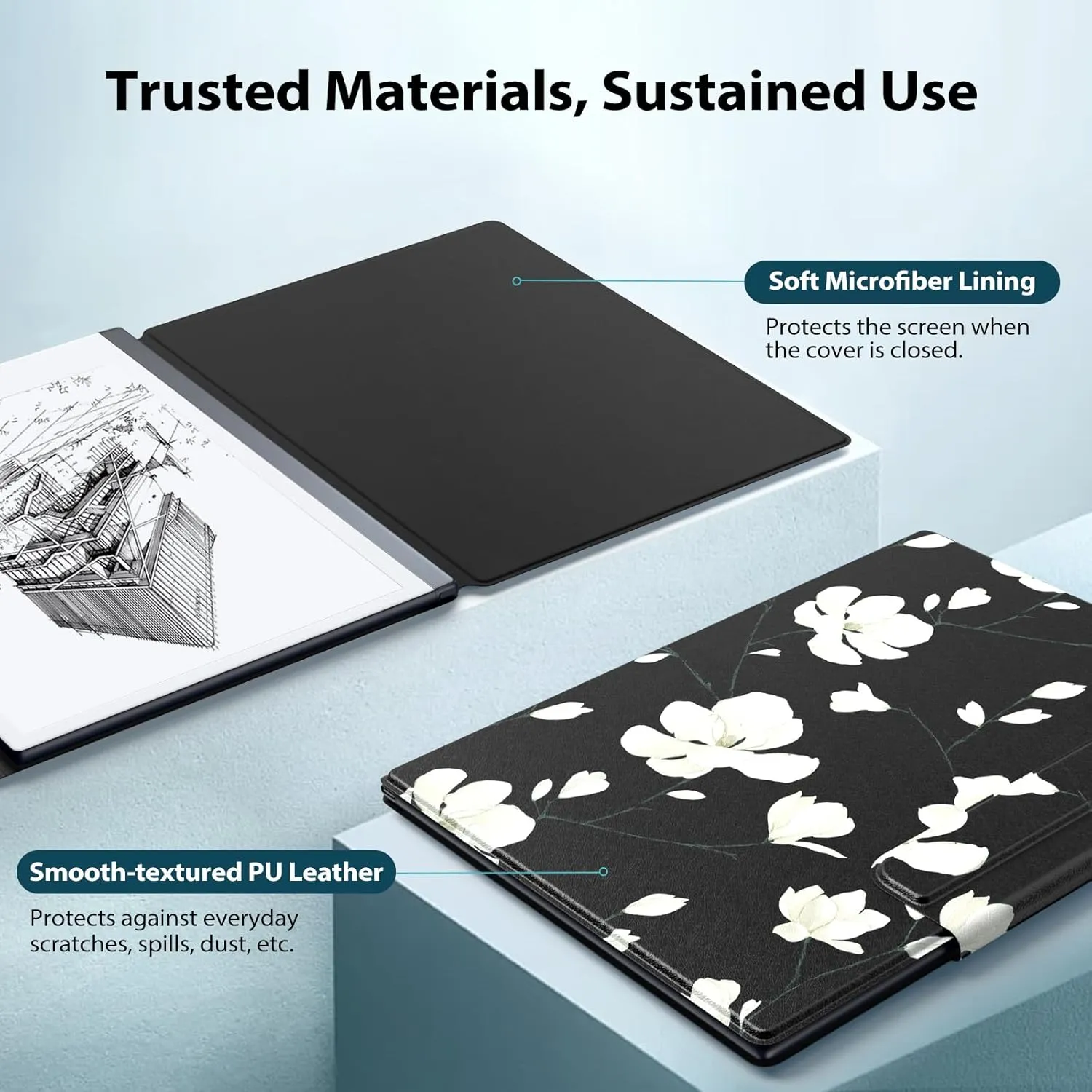 TiMOVO Case Compatible for Remarkable 2, Ultra-Thin Magnetic Case with Built-in Pen Holder, Lightweight Book Folio Cover Compatible with Remarkable 2 Paper Tablet 10.3" 2020 Released