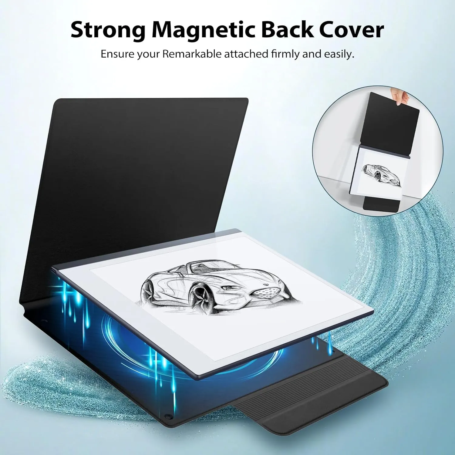 TiMOVO Case Compatible for Remarkable 2, Ultra-Thin Magnetic Case with Built-in Pen Holder, Lightweight Book Folio Cover Compatible with Remarkable 2 Paper Tablet 10.3" 2020 Released