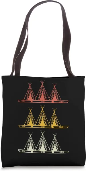Tipi Native American Tepee Vintage Tote Bag