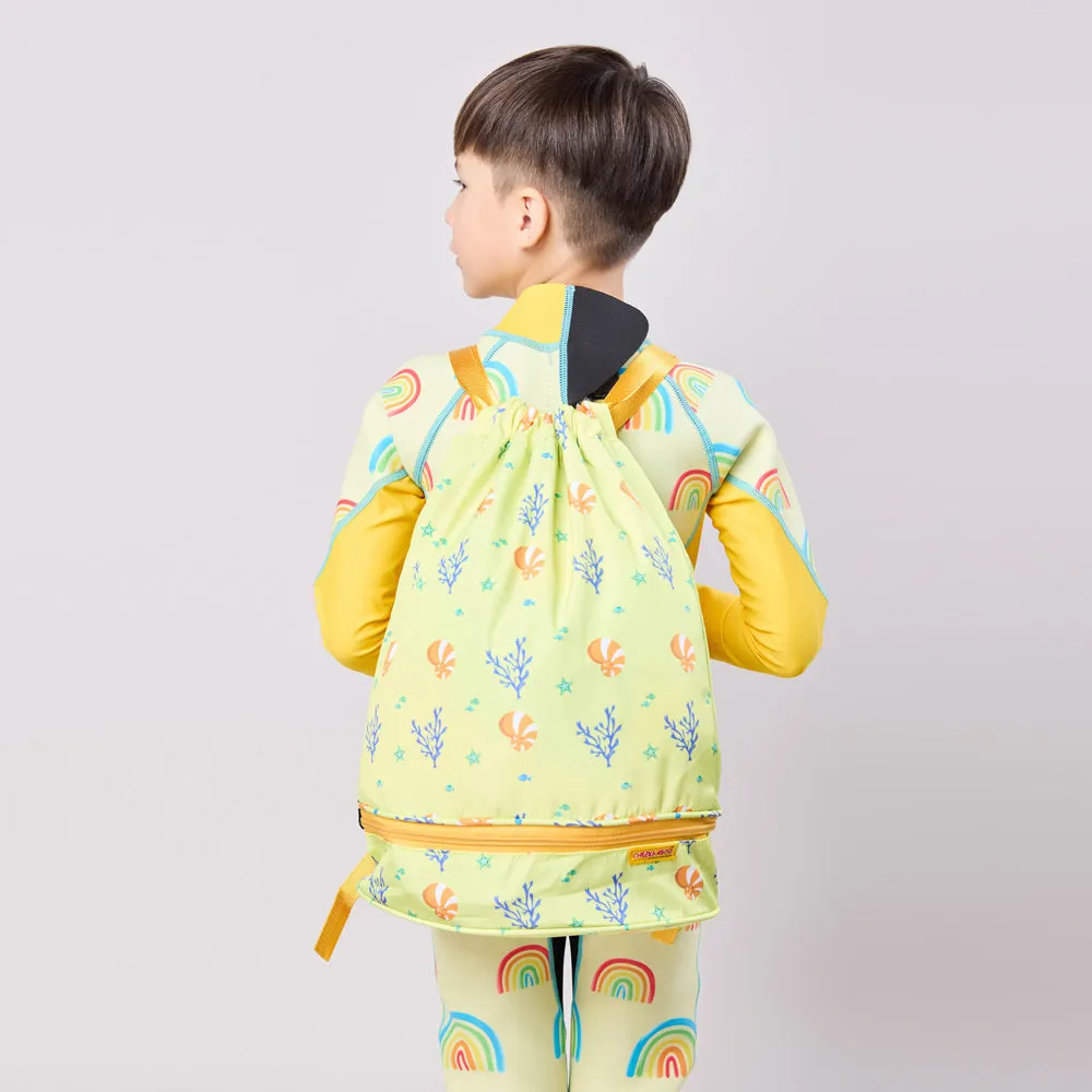 Toddler Lightweight Under The Sea Drawstring Bag - Yellow Coral