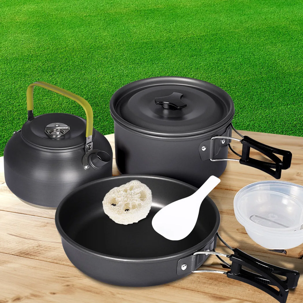 Toque 10Pcs Camping Cookware Set Outdoor