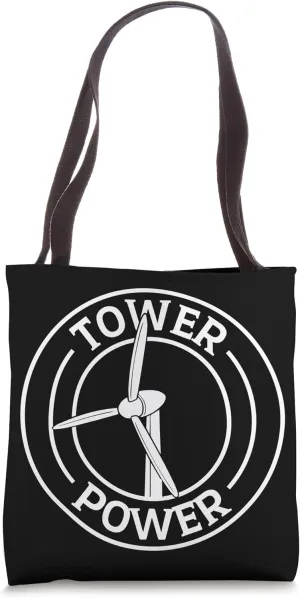 Tower Power Wind Turbine Operator Pride Tote Bag