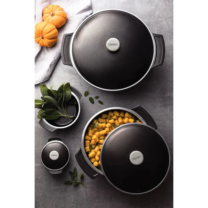 Tramontina Lyon Black Casserole 6.8 Litres
