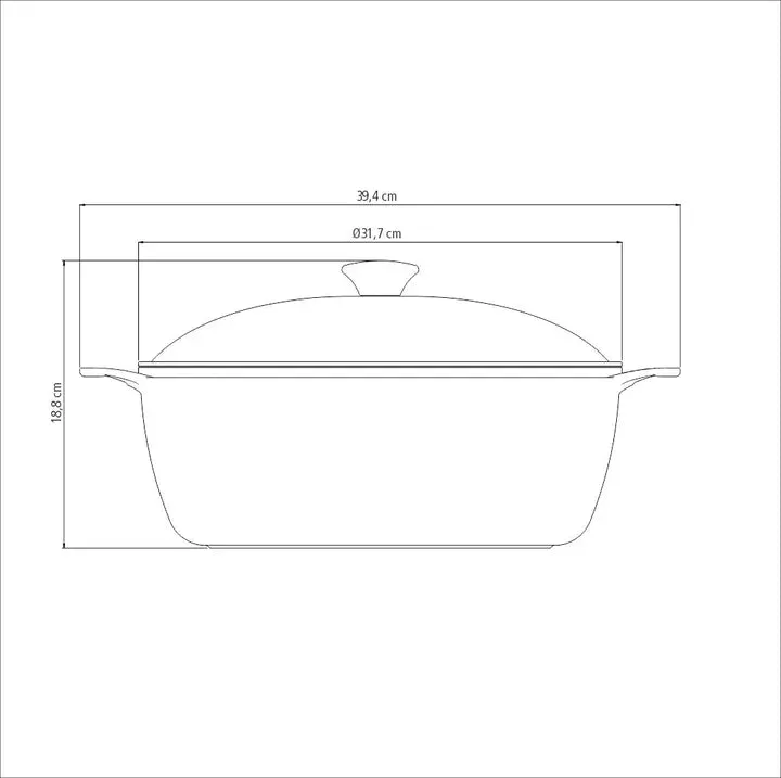 Tramontina Lyon Golden Casserole 6.8 Litres