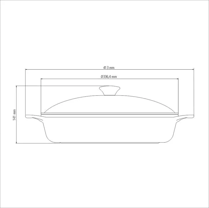 Tramontina Lyon Golden Frying Pan 4.3 Litres