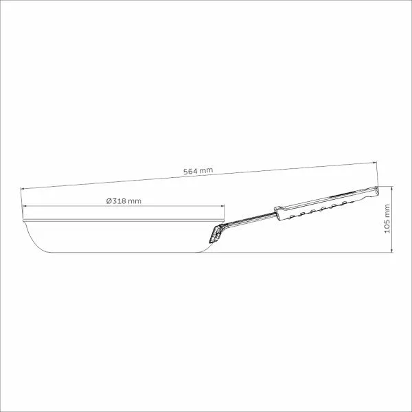 Tramontina Professional Aluminum Nonstick Restaurant Fry Pan - 30cm Awarded World's Best