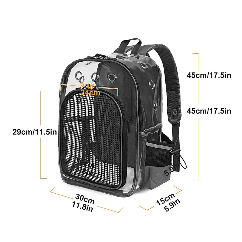 Transparent Small Dog Backpack