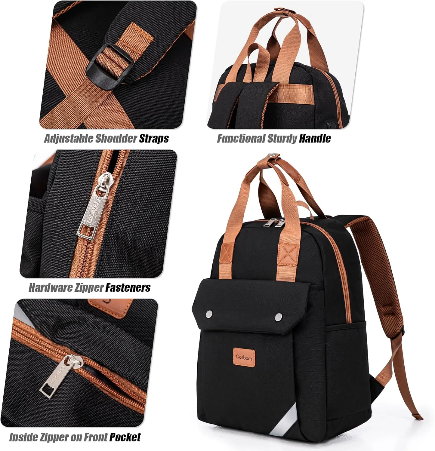 Travel Backpack with External USB Port, Durable Lightweight Backpack with One Laptop Compartment, Large backpack for Travel, College and Daily Use