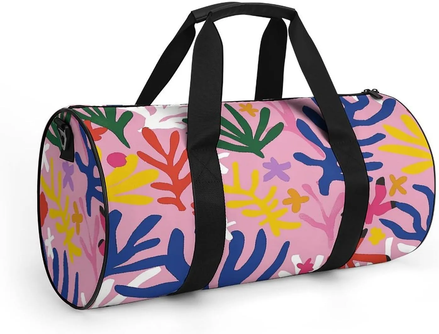 Travel Duffel Bag for Men And Women,Bright Floral Pattern Waterproof Sports Fitness Bag Portable Travel Duffel Bag