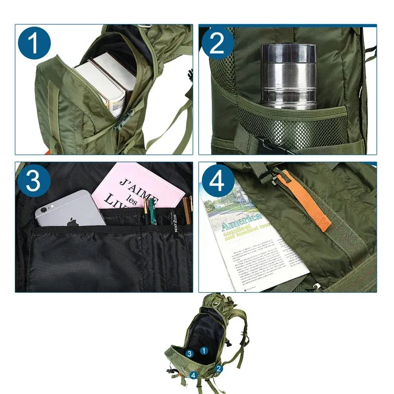 Travel Hiking Backpack Waterproof Lightweight for Men