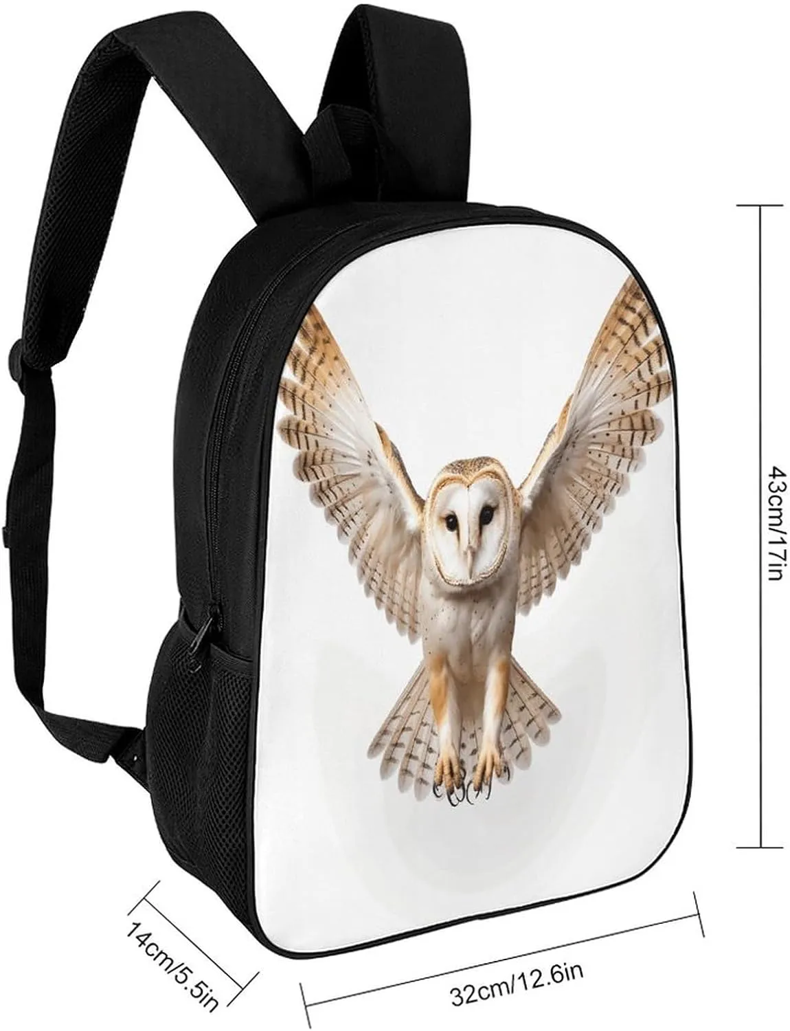 Travel Laptop Backpack Slim Durable Lightweight Back Pack Cute A Barn Owl Small Backpack For Women Men
