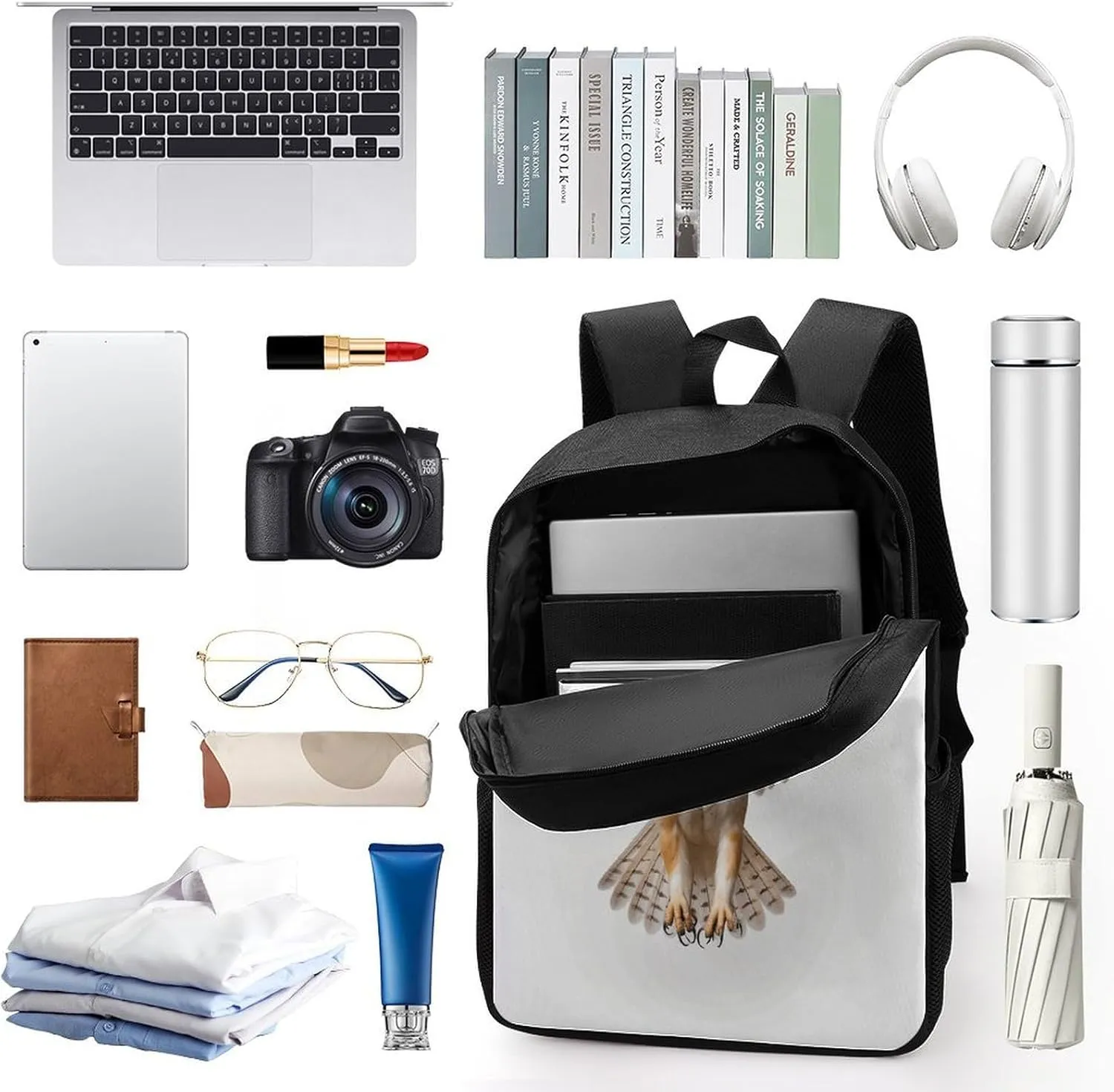 Travel Laptop Backpack Slim Durable Lightweight Back Pack Cute A Barn Owl Small Backpack For Women Men