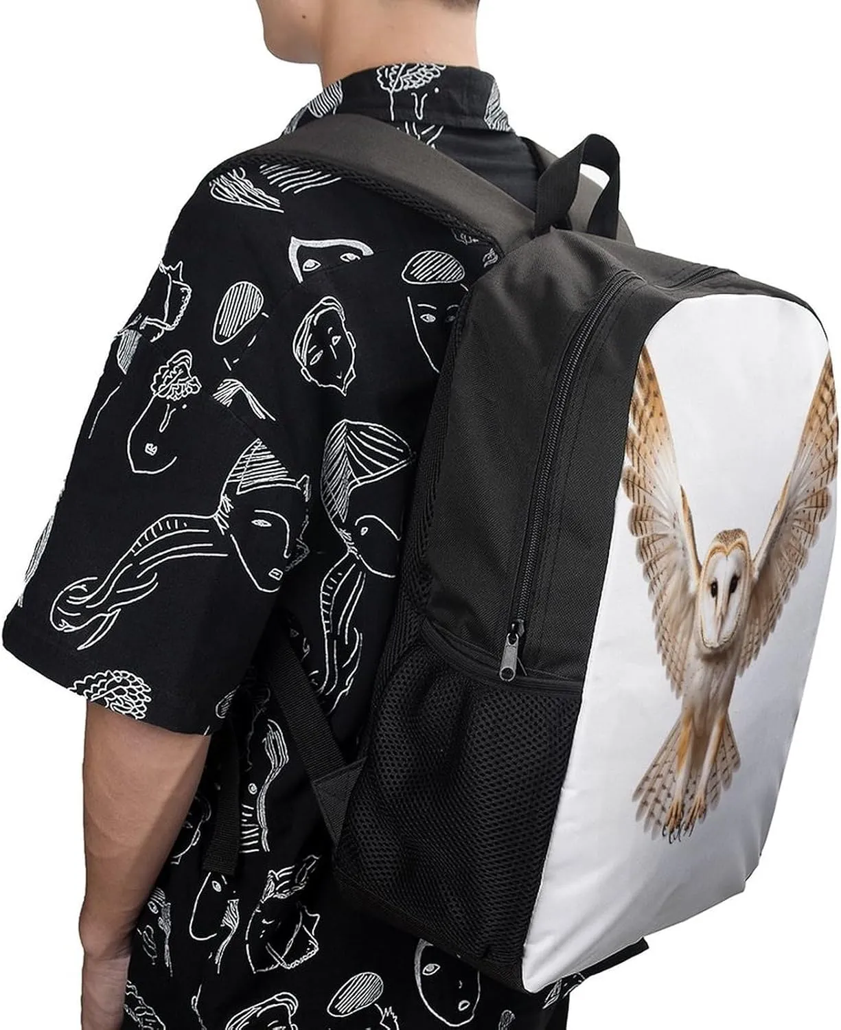 Travel Laptop Backpack Slim Durable Lightweight Back Pack Cute A Barn Owl Small Backpack For Women Men
