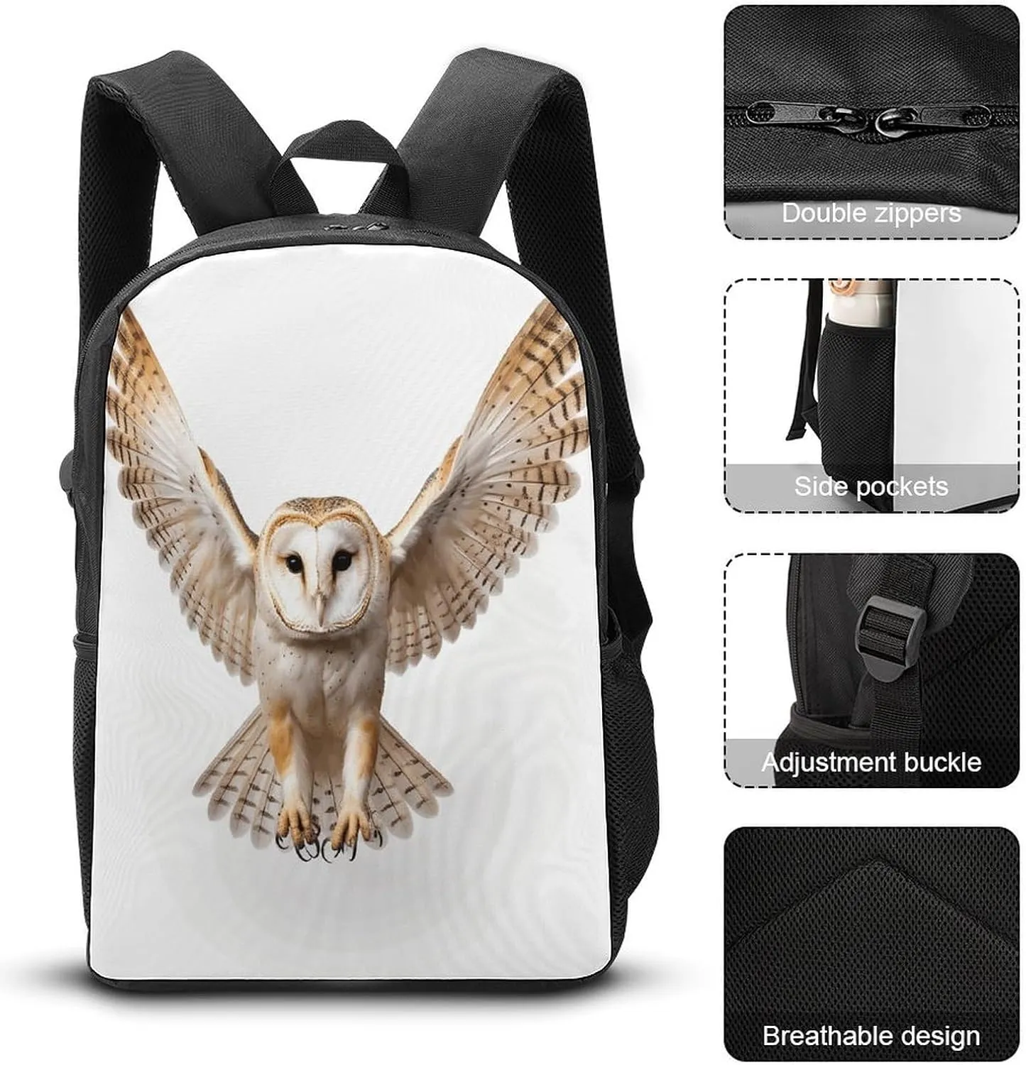 Travel Laptop Backpack Slim Durable Lightweight Back Pack Cute A Barn Owl Small Backpack For Women Men