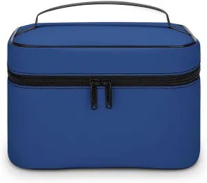 Travel Makeup Bag, Deep Blue Cosmetic Bags for Women Large Capacity Waterproof Toiletry Bag Make up Organizer