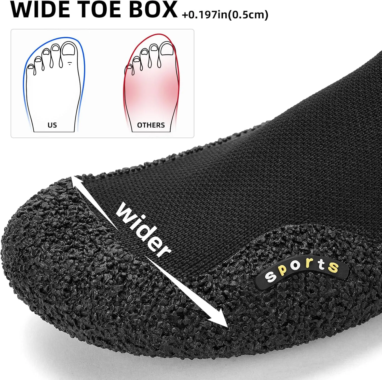 Trending Wide Toe Box Waterproof Non-Slip Water Shoes Breathable Quick-Dry Unisex Hiking Shoes for Beach Trail Summer Essential