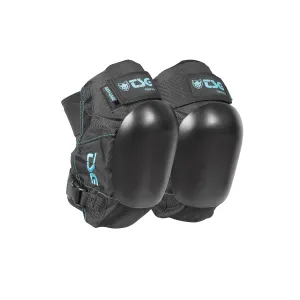 TSG Knee Pads Force V A, Skateboard, Hardshell, EVA and ACF Foam Protection, Nylon, Adults, Certified, Secure Fit, Ergonomic, Slim Profile, Anti Slip, Open Back, Swiss Design