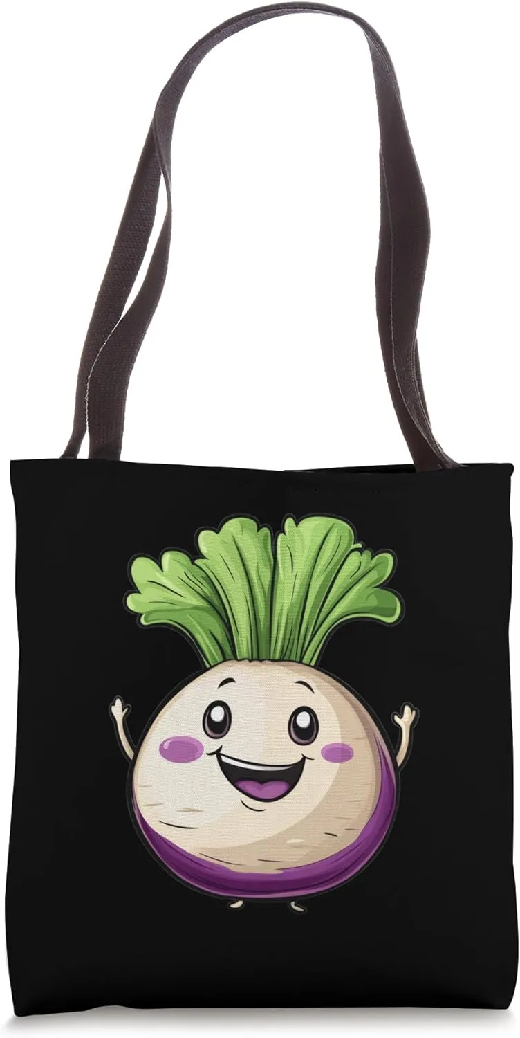Turnip In A Cartoon Style Tote Bag