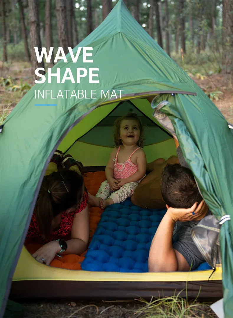 Ultralight Inflatable Camping Mattress - Waterproof, Compact, Single Sleeping Pad for Travel & Camping