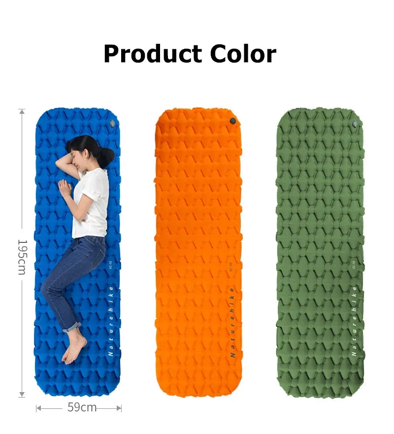 Ultralight Inflatable Camping Mattress - Waterproof, Compact, Single Sleeping Pad for Travel & Camping