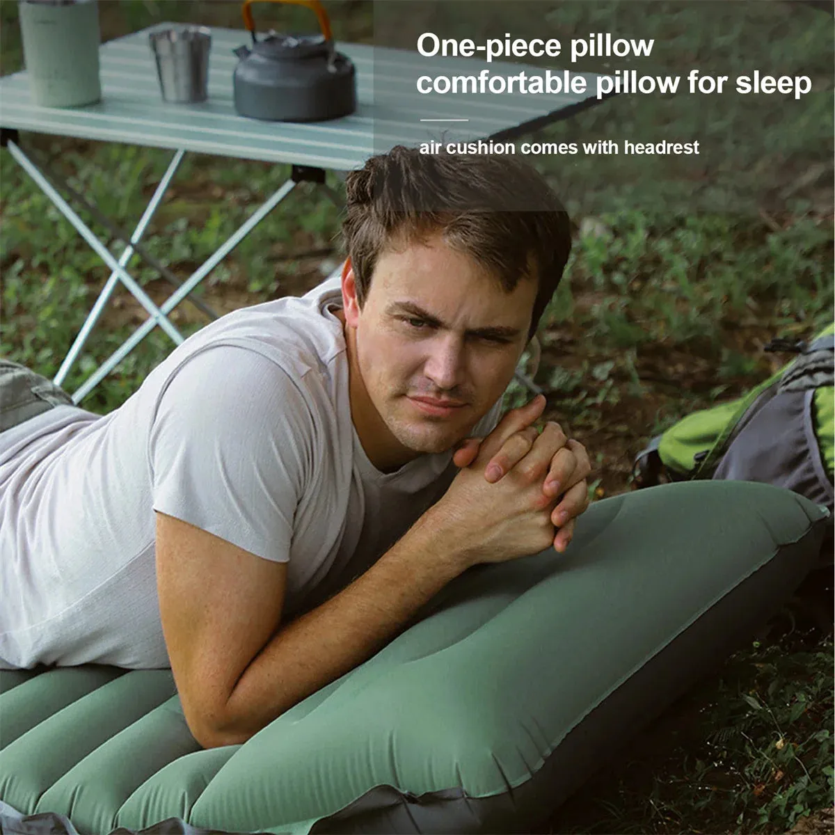 Ultralight Self-Inflating Air Mattress for Camping and Outdoor Activities