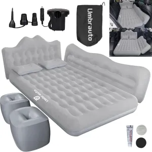 Umbrauto Truck Air Mattress Back Seat| Inflatable Car Camping Mattress Bed for Back Seat, SUV Blow Up Rear Seat Sleeping AirBed for Van Travel with Pump & Pillows