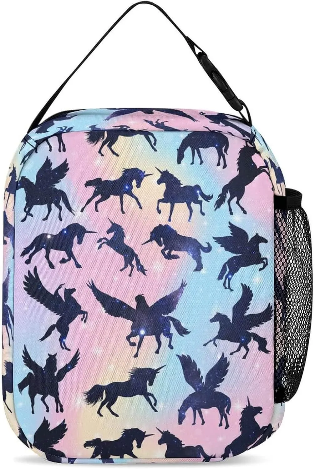 Unicorn Backpack with Lunch Box & Pencil Case for Kids Girls Boys School, 16 Inch Cute Unicorns Bookbag, School Backpack for Students Children, Lightweight, Large Capacity