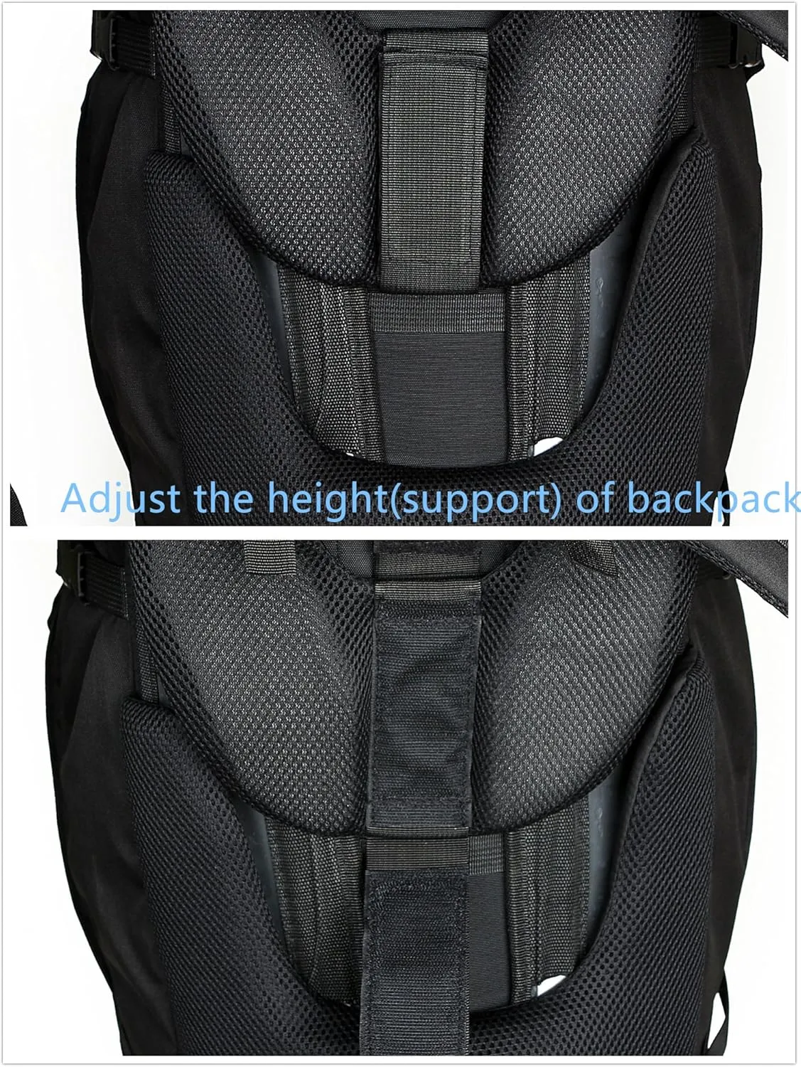 UNISTRENGH 80L Internal Frame Backpack Hiking Camping Backpacking Trekking Bag with RainCover (Black/camouflage)